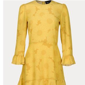 Realisation Par Yellow Mary Jane Sunflower Dress, Size M